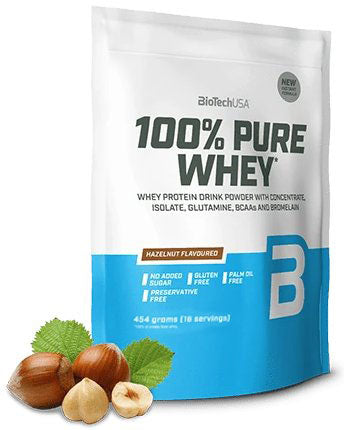 BioTechUSA - 100% Pure Whey, Hazelnut - 454g