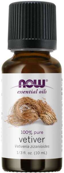 NOW Foods - Essential Oil, Vetiver Oil - 10 ml.