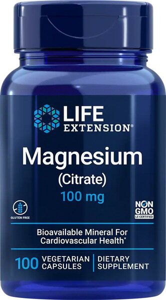 Life Extension - Magnesium (Citrate), 100mg - 100 vcaps