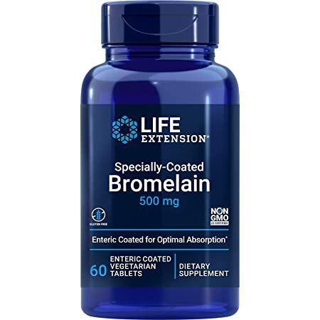 Life Extension - Specially-Coated Bromelain, 500mg - 60 enteric coated vegetarian tabs