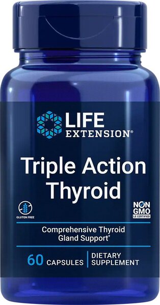 Life Extension - Triple Action Thyroid - 60 caps