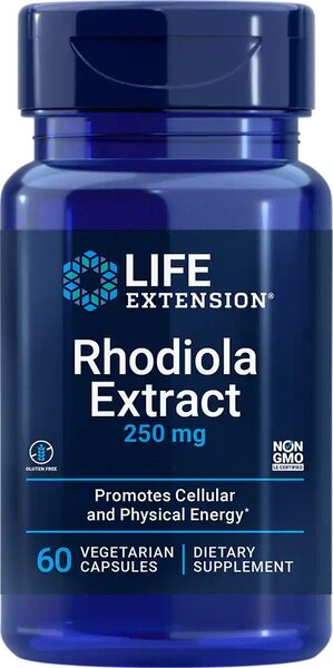 Life Extension - Rhodiola Extract, 250mg - 60 vcaps