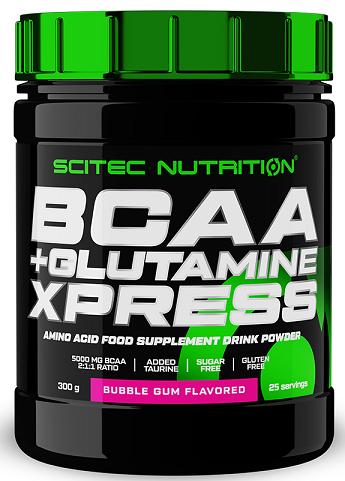 SciTec - BCAA + Glutamine XPress, Bubble Gum - 300g
