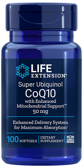 Life Extension - Super Ubiquinol CoQ10 with Enhanced Mitochondrial Support, 50mg - 100 softgels