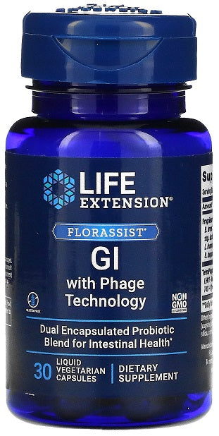 Life Extension - Florassist GI with Phage Technology - 30 liquid vcaps