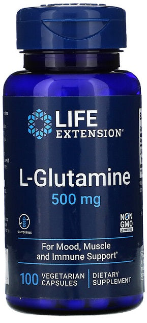 Life Extension - L-Glutamine, 500mg - 100 vcaps