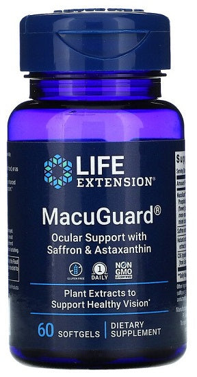 Life Extension - MacuGuard Ocular Support with Saffron & Astaxanthin - 60 softgels