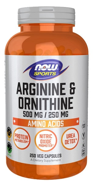 NOW Foods - Arginine & Ornithine - 250 vcaps