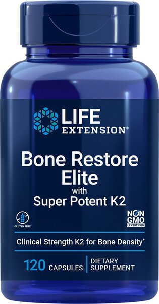 Life Extension - Bone Restore Elite with Super Potenet K2 - 120 caps