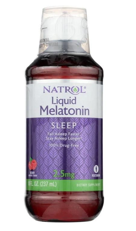 Natrol Liquid Melatonin Berry - 237 ml.