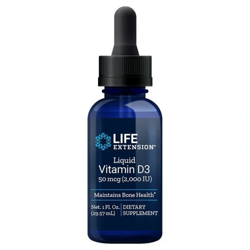 Life Extension - Liquid Vitamin D3, 50mcg - 29 ml.