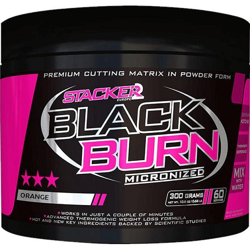 Stacker2 Europe - Black Burn Micronized, Orange - 300g