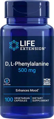 Life Extension - D L-Phenylalanine, 500mg - 100 vcaps