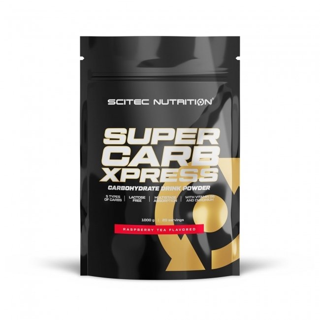 SciTec - Super Carb Xpress, Raspberry Tea - 1000g