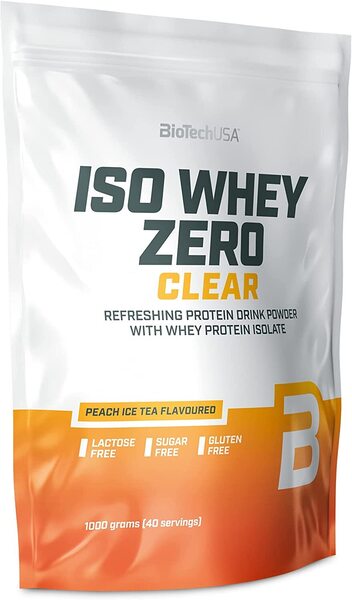 BioTechUSA - Iso Whey Zero Clear, Peach Ice Tea - 1000g