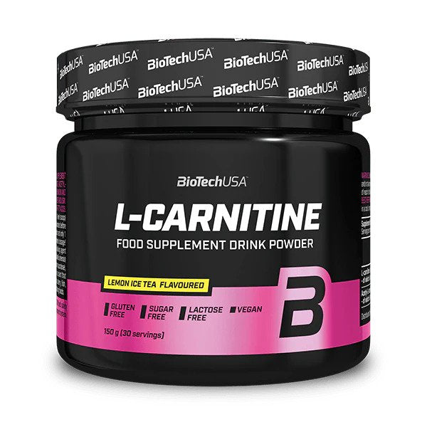 BioTechUSA - L-Carnitine Drink Powder, Lemon Ice Tea - 150g