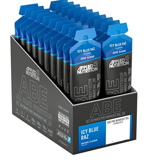 Applied Nutrition ABE All Black Everything Gel Icy Blue Raz - 20 x 60g