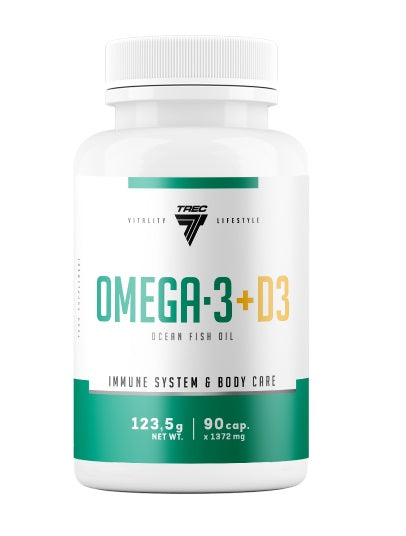 Trec Nutrition - Omega-3 + D3 - 90 caps