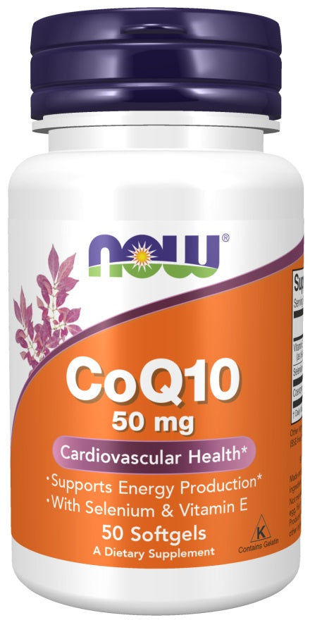 NOW Foods - CoQ10 with Selenium & Vitamin E, 50mg - 50 softgels