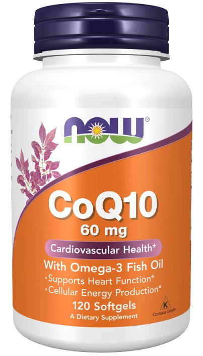 NOW Foods - CoQ10 with Omega-3, 60mg - 120 softgels