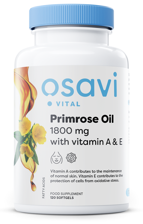 Osavi - Primrose Oil with Vitamin A & E, 1800mg - 120 softgels