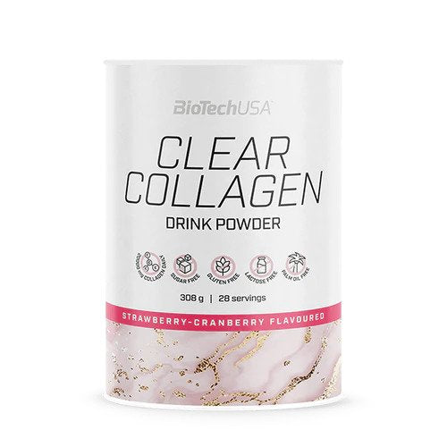 BioTechUSA - Clear Collagen, Strawberry-Cranberry - 308g