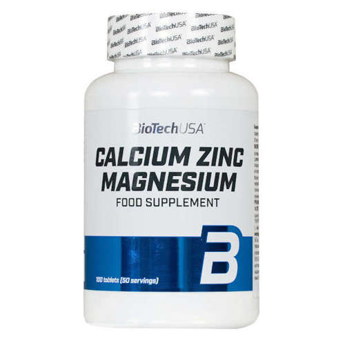 BioTechUSA - Calcium Zinc Magnesium for Active - 100 tablets
