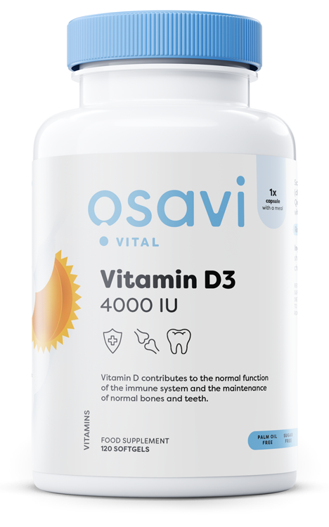 Osavi - Vitamin D3, 4000IU - 120 softgels