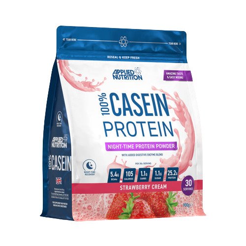 Applied Nutrition 100% Casein Protein Strawberry Cream - 900g