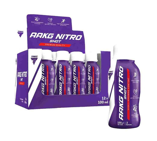 Trec Nutrition - AAKG Nitro Shot, Wild Strawberry - 12 x 100ml.