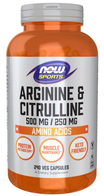 NOW Foods - Arginine & Citrulline - 240 vcaps