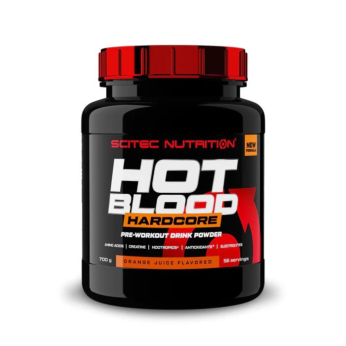 SciTec - Hot Blood Hardcore, Orange Juice - 700g