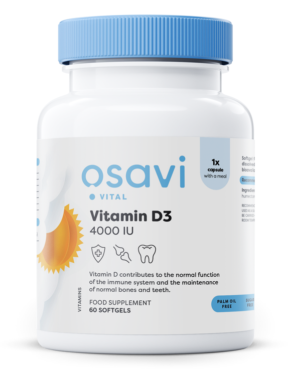 Osavi - Vitamin D3, 4000IU - 60 softgels