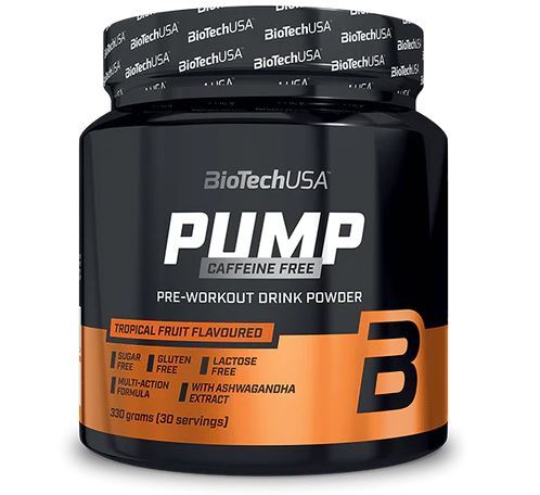 BioTechUSA - Pump Caffeine Free, Lemon Ice Tea - 330g