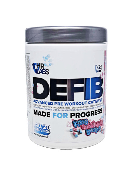 HR Labs Defib V3 Advanced Pre Workout Catalyst Fizzy Bubblegum Bottles - 440g