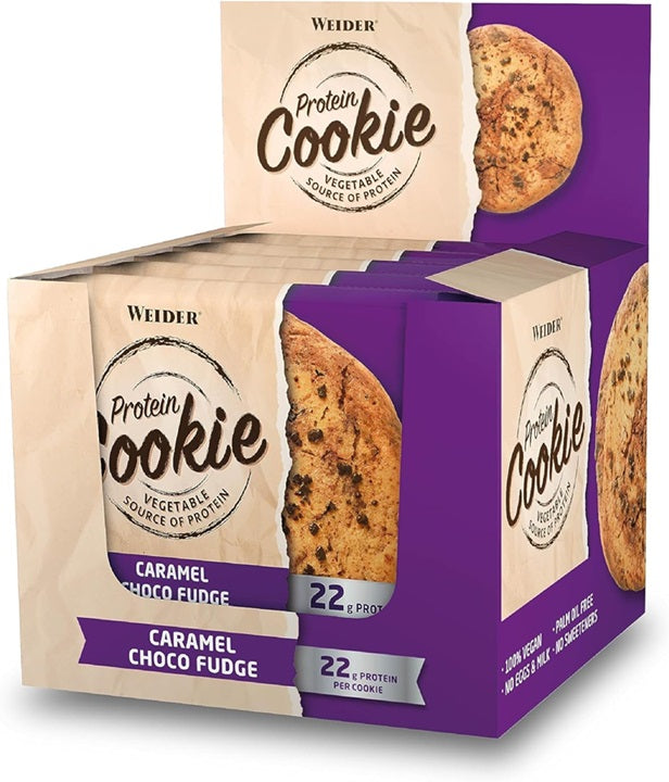 Weider - Protein Cookie, Caramel Choco Fudge - 12 x 90g