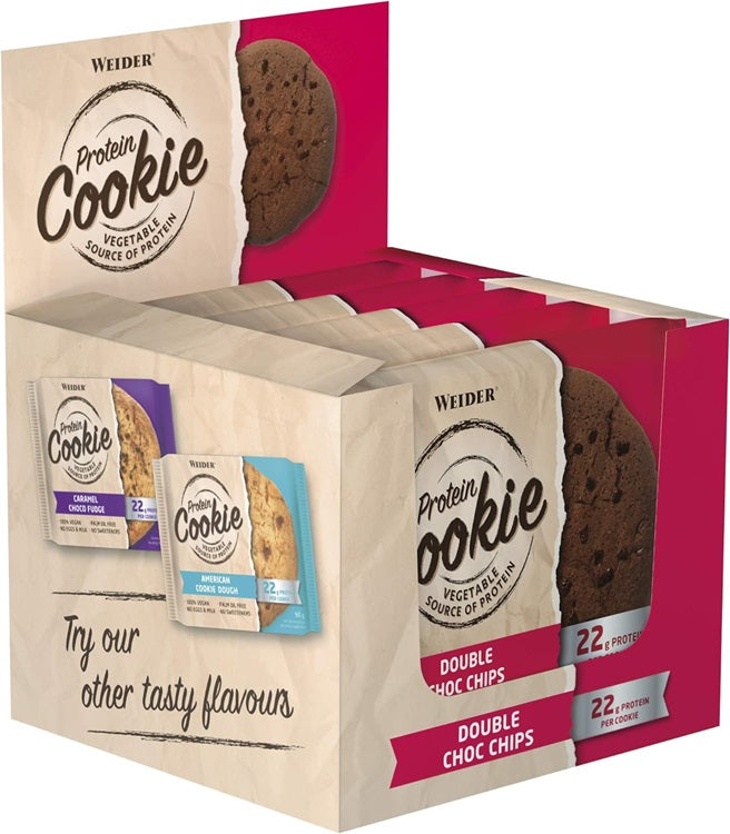 Weider - Protein Cookie, Double Choc Chips - 12 x 90g