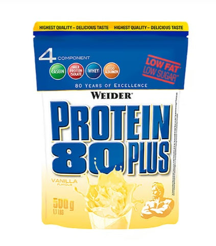 Weider - Protein 80 Plus, Vanilla - 500g