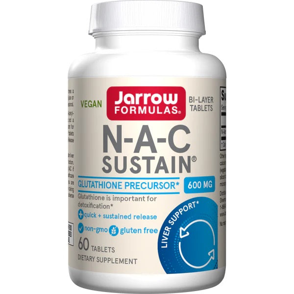 Jarrow Formulas - N-A-C Sustain, 600mg - 60 tabs
