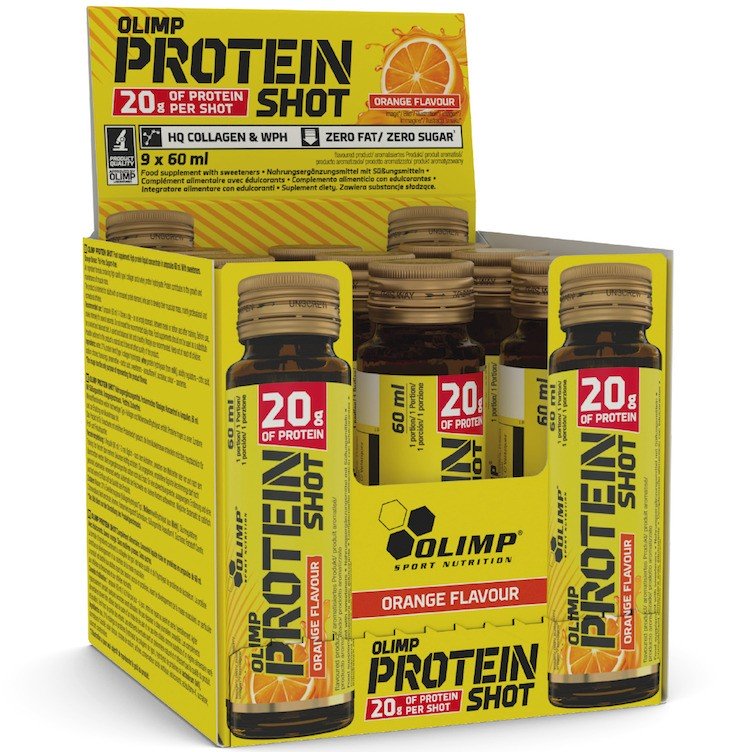 Olimp Nutrition - Protein Shot, Orange - 9 x 60 ml.