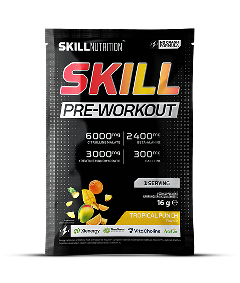 Skill Nutrition - Skill Pre-Workout, Tropical Punch - 16g (1 serving)
