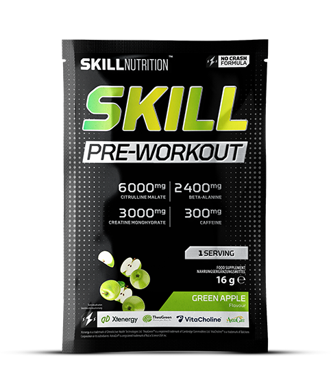 Skill Nutrition - Skill Pre-Workout, Green Apple - 16g (1 serving)