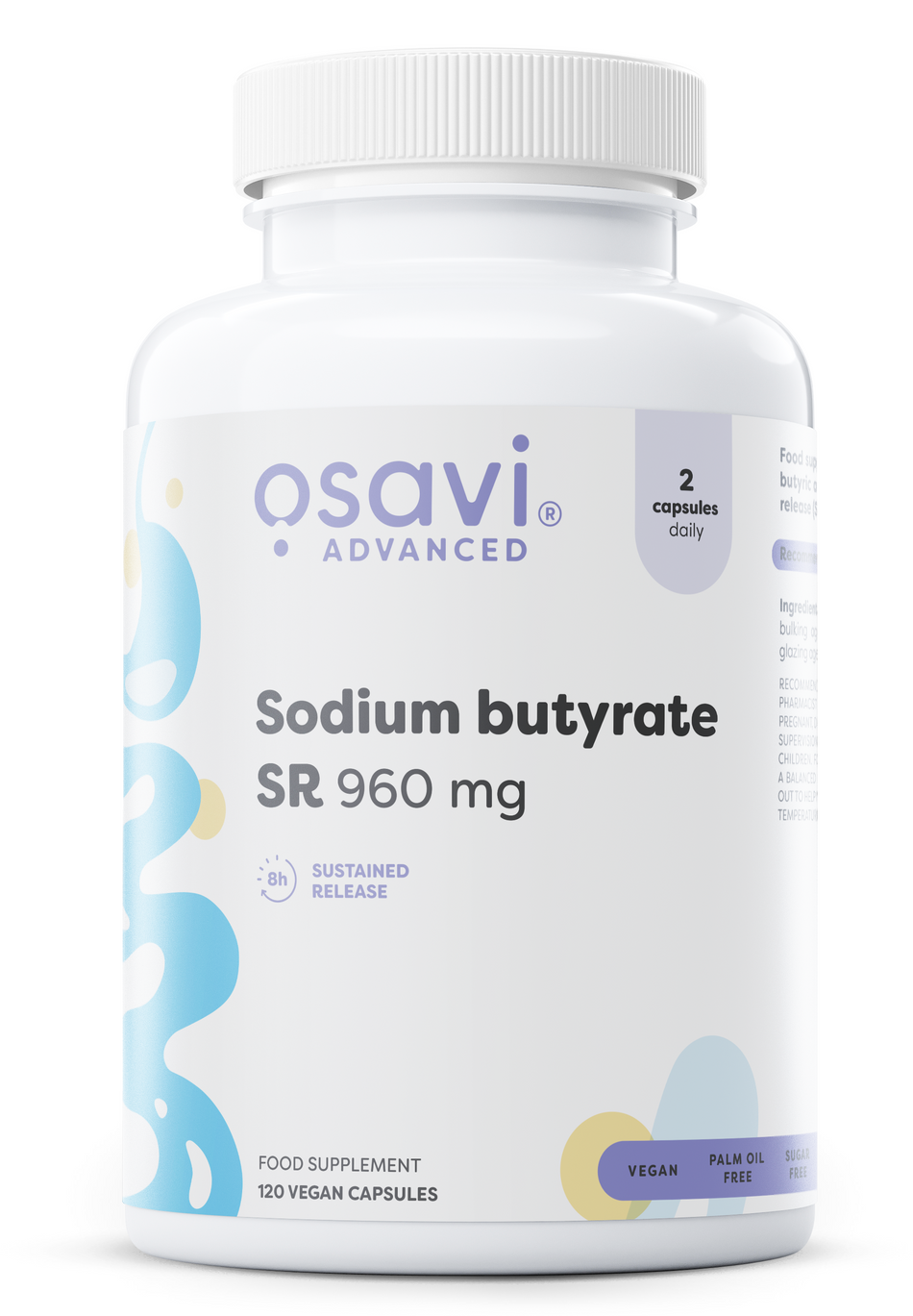 Osavi - Sodium butyrate SR, 960mg - 120 vegan caps