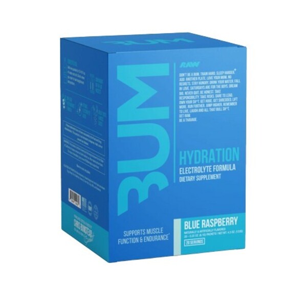 Raw Nutrition Bum Hydration Blue Raspberry - 20 x 6.1g