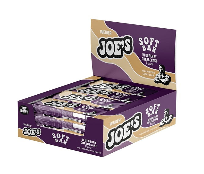 Weider - Joe's Soft Bar, Blueberry Cheesecake - 12 x 50g