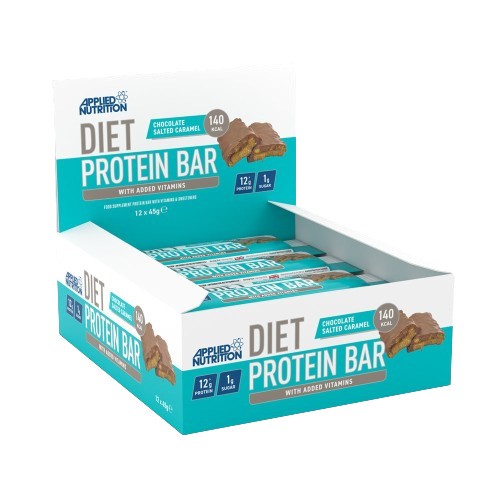 Applied Nutrition Diet Protein Bar Chocolate Salted Caramel - 12 x 45g
