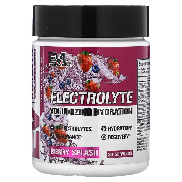 EVLution Nutrition Electrolyte Berry Splash 114g