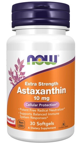 NOW Foods - Astaxanthin Extra Strength, 10mg - 30 softgels
