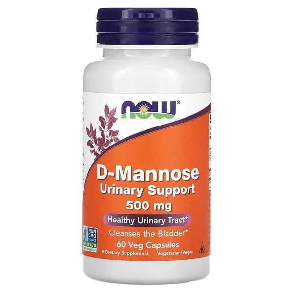 NOW Foods - D-Mannose, 500mg - 60 vcaps