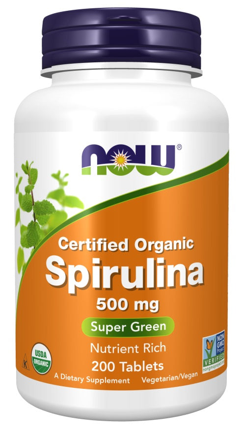 NOW Foods - Spirulina, 500mg - 200 tabs